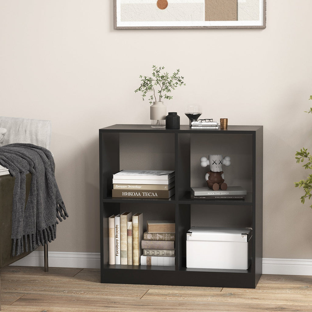 4-Cube Kids Bookcase with Open Shelves