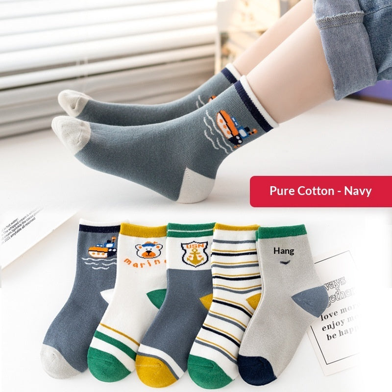 Winter Warm Boys And Girls Middle-aged Baby Socks