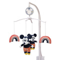 Mickey and Friends Red and Black Mickey Mouse with Multi-Colored Rainbows Musical Mobile