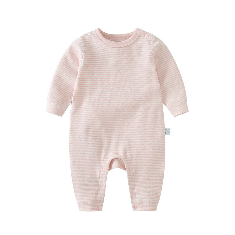 Cotton Baby Boneless Shoulder-Clasp Pajamas