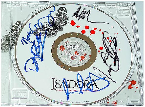 Isadora Signed Autographed CD & Proof