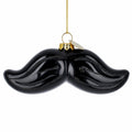 Mustache Glass Christmas Ornament