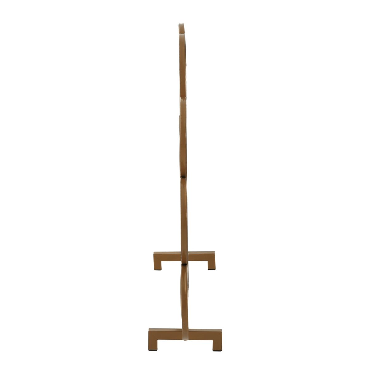 Gold Fan-Shaped Fireplace Screen with Mesh Spark Barrier - Gold