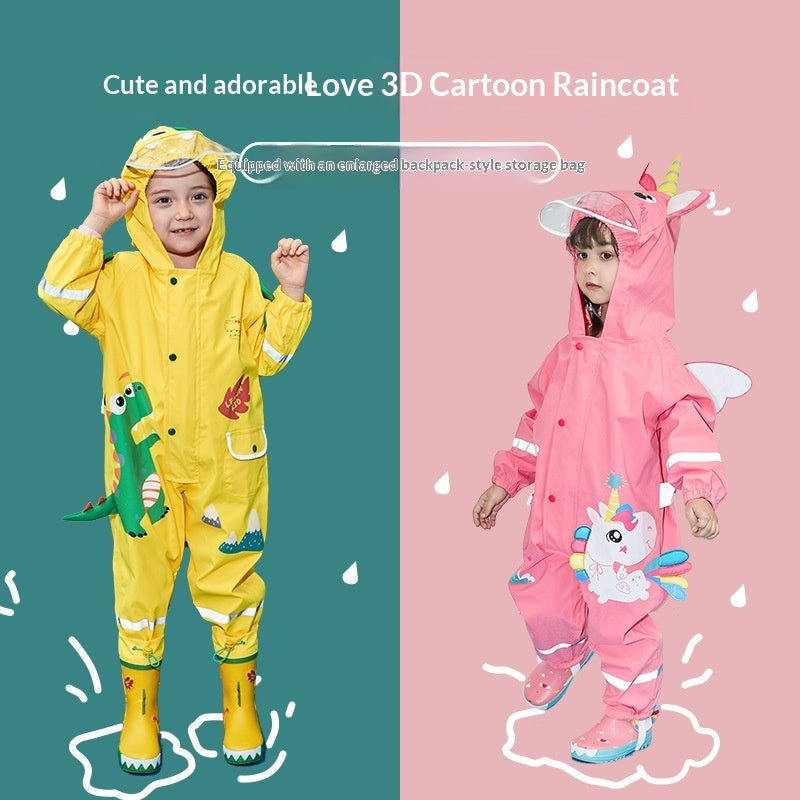 Baby And Childrens One-piece Raincoat