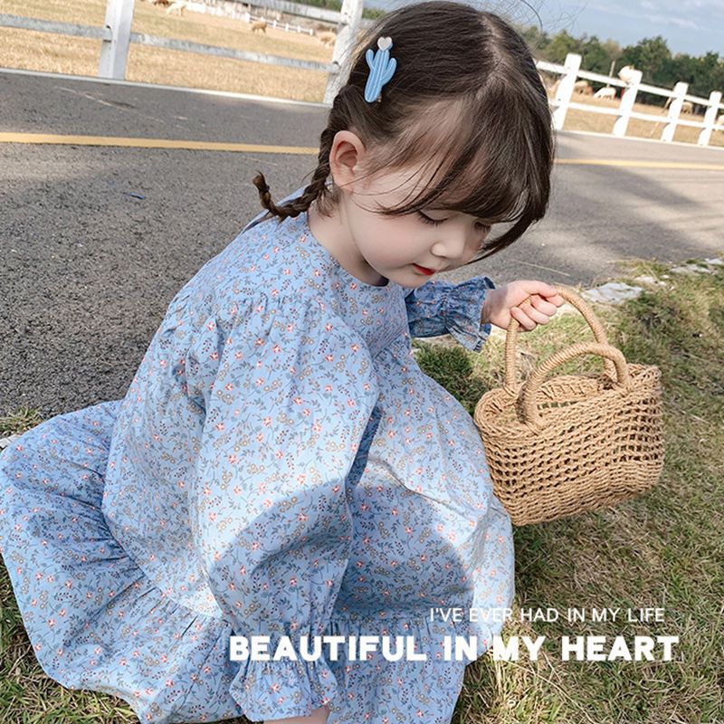 Spring New Korean-style Childrens Dress Mid-length Skirt