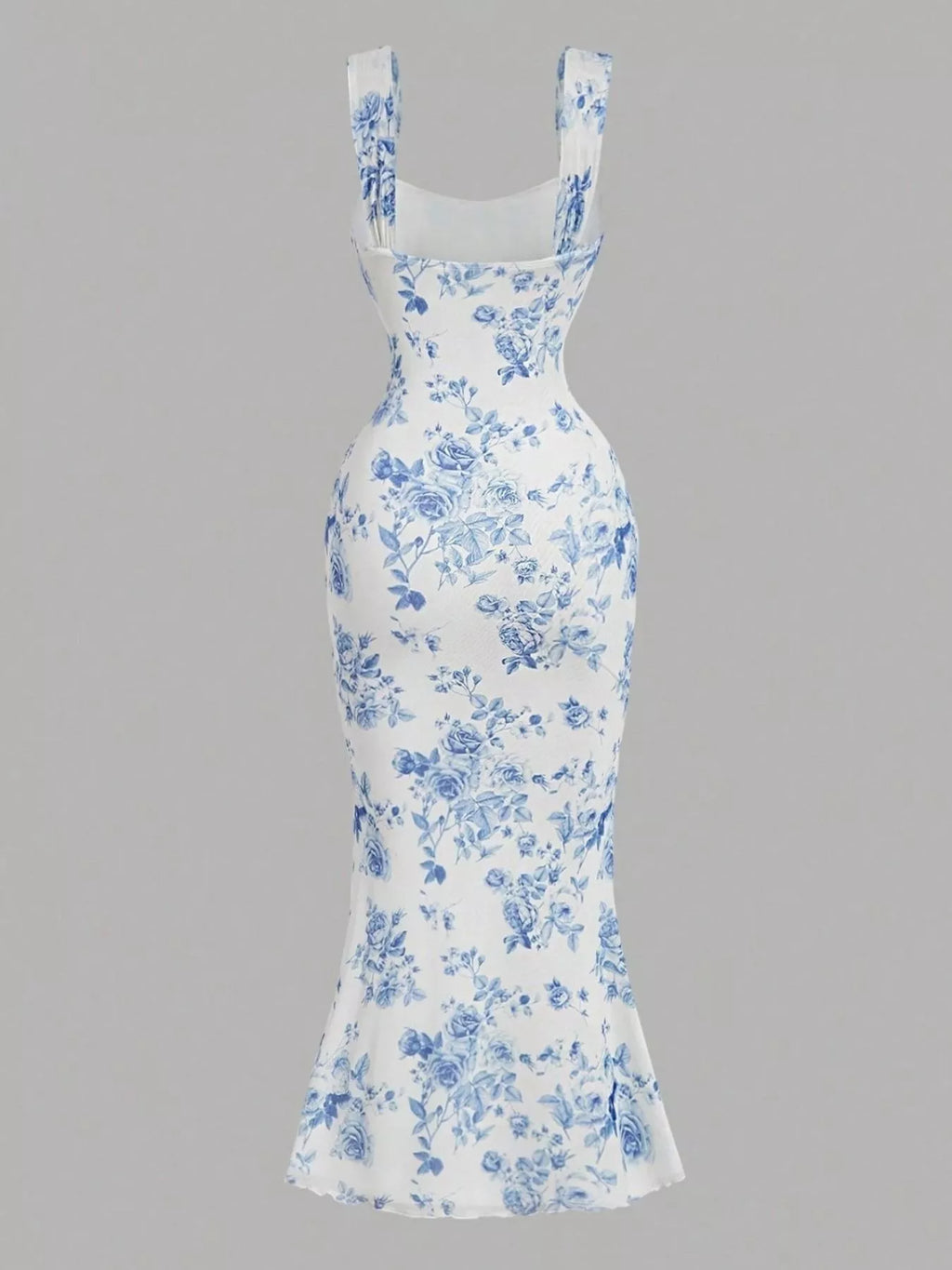 Floral Print Bodycon Midi Dress