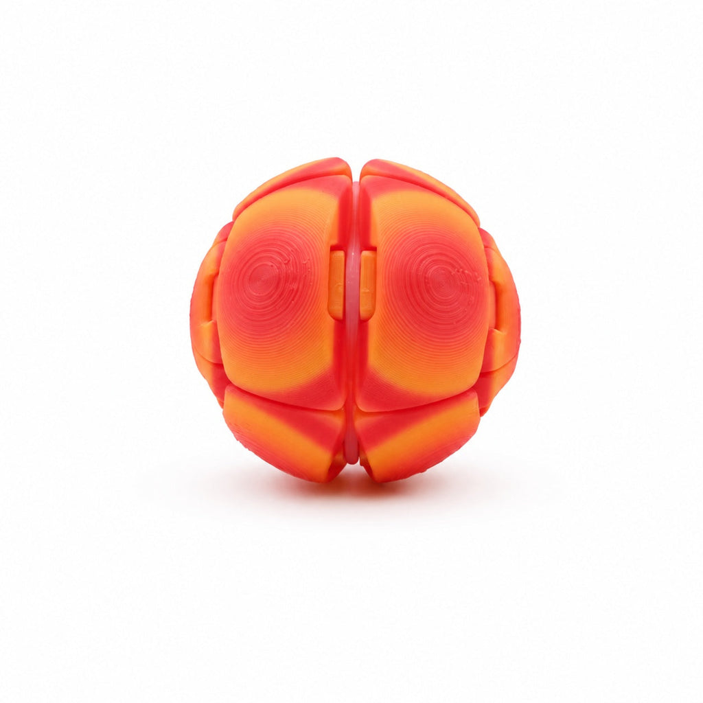 4 Pack Large Fidget Sphere Balls, 6cm 3D Printed Articulated Squeeze Balls, Colorful Tactile Handheld Fidget Set For Office Desk Travel
