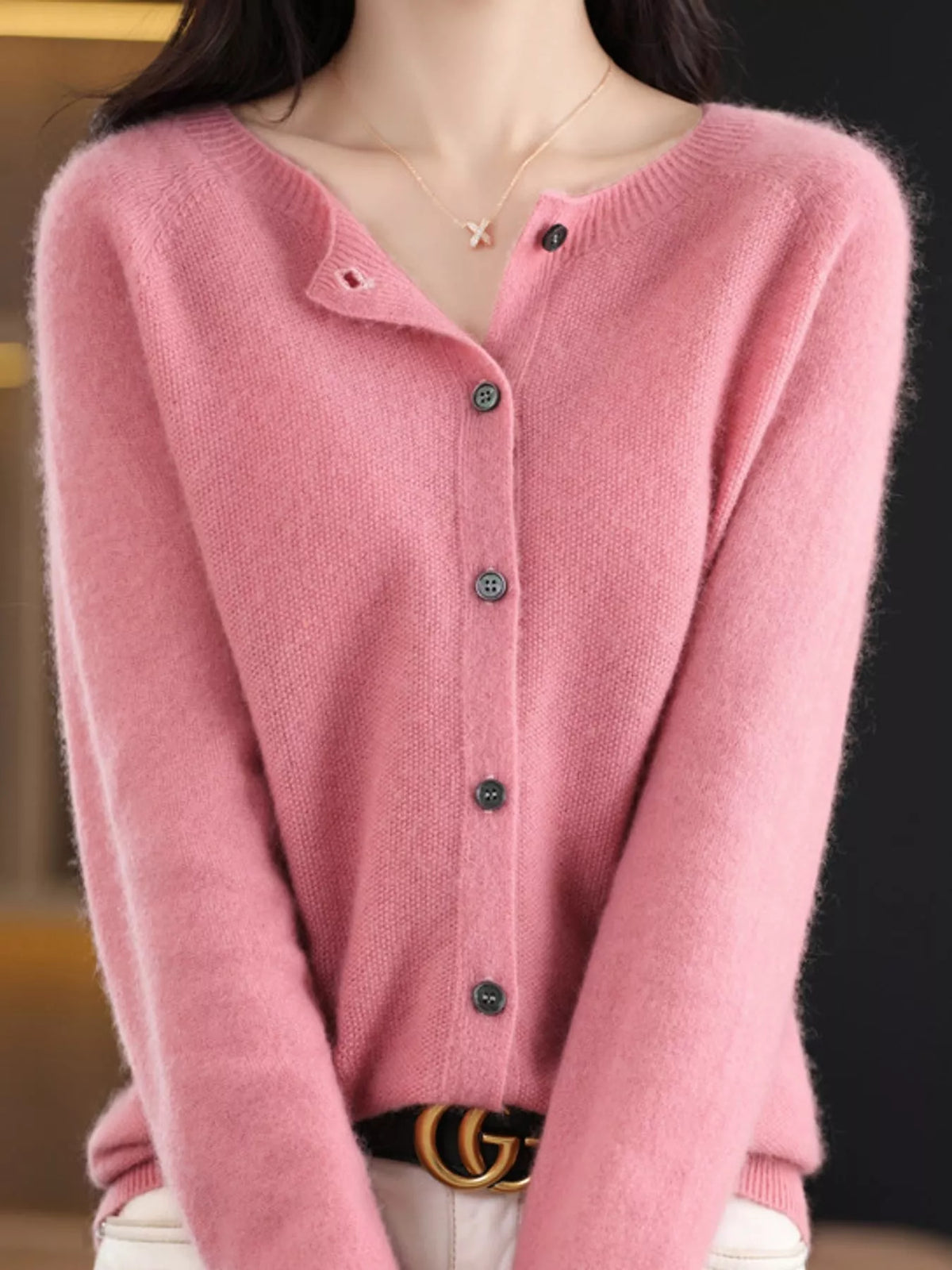 Button-Down Long Sleeve Cardigan