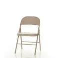 Cosco Metal Folding Chair Linen