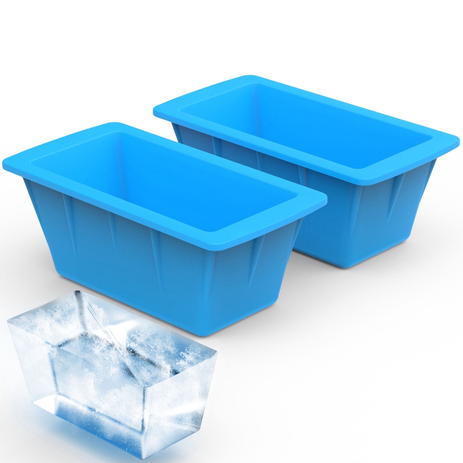 Silicone Freezer Molds for Large Ice Cubes and DIY Decor