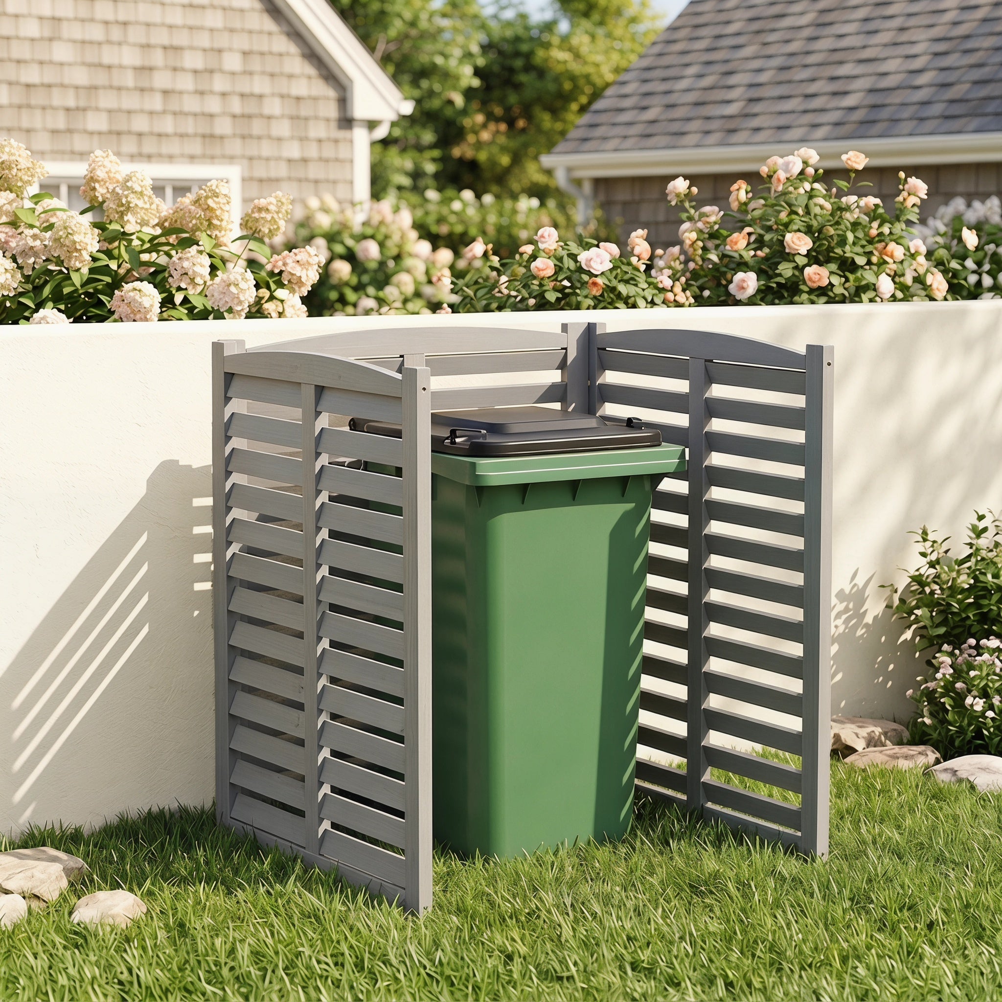 3-Panel Outdoor Air Conditioner Fence