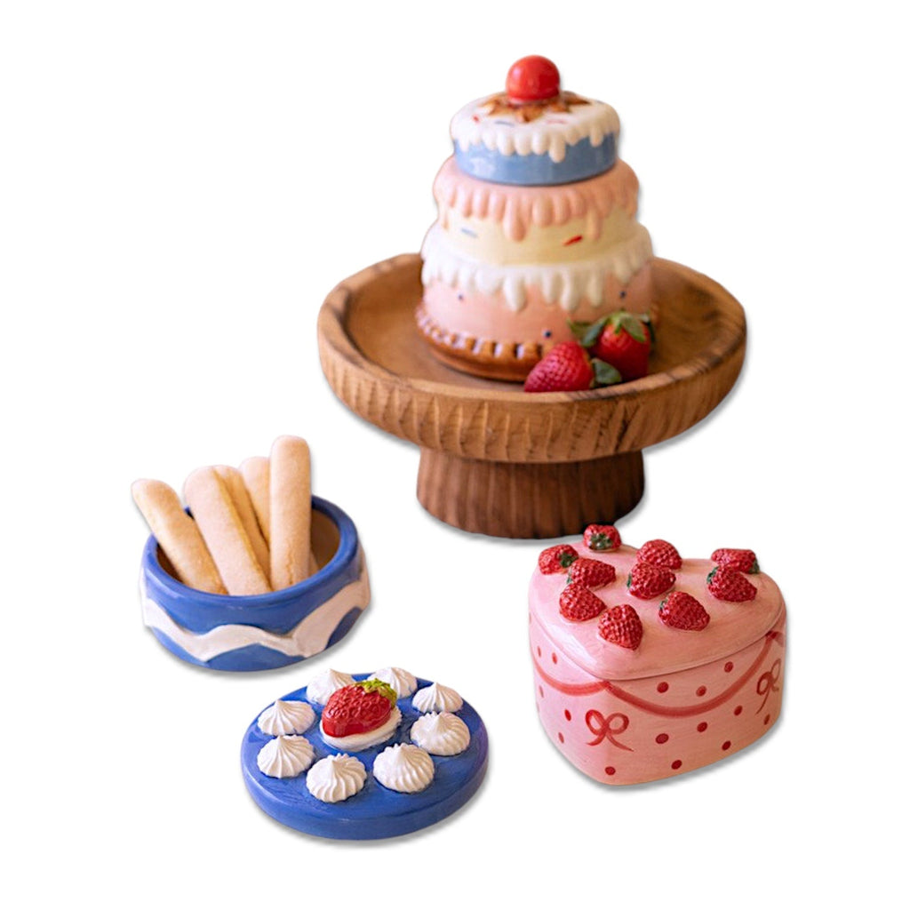 Ceramic Dessert Trinket Boxes
