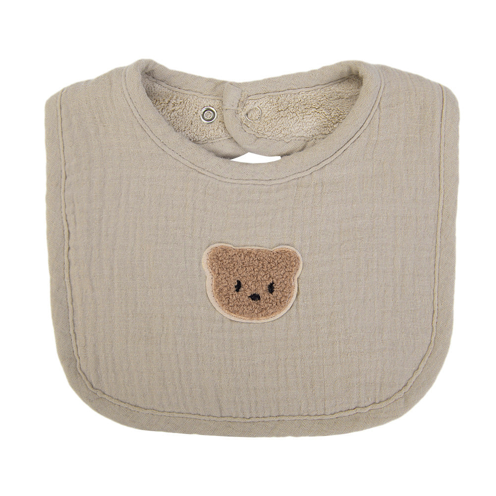 Creative Cartoon Animal Print Baby Cotton Bib