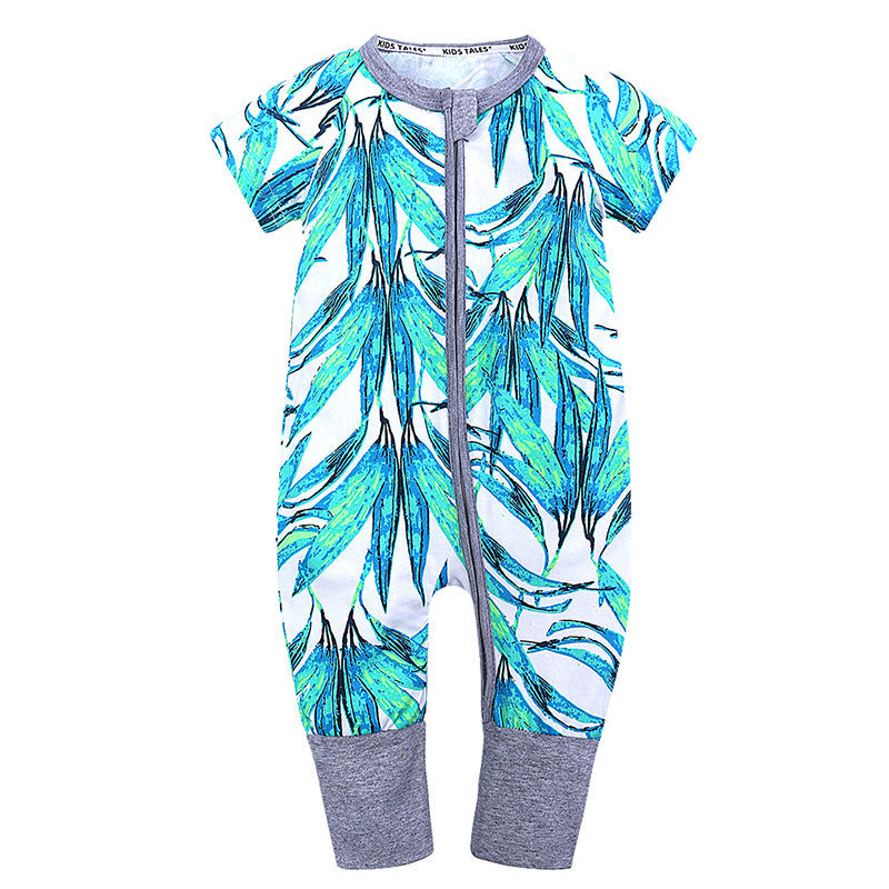 Cartoon Onesie Baby Short-sleeve Bodysuit