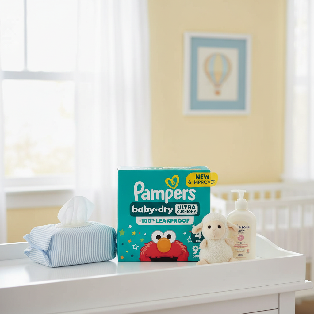 Pampers Baby-Dry Diapers Size 4 92 Count