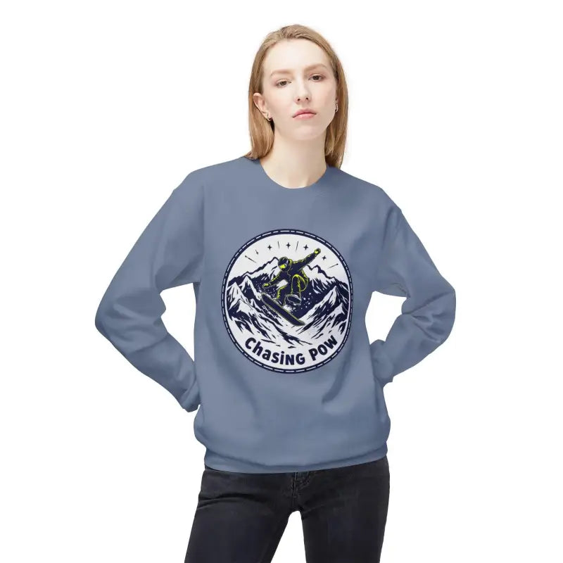 Ocean State Styles Sweatshirt Chasing Pow Snowboarding
