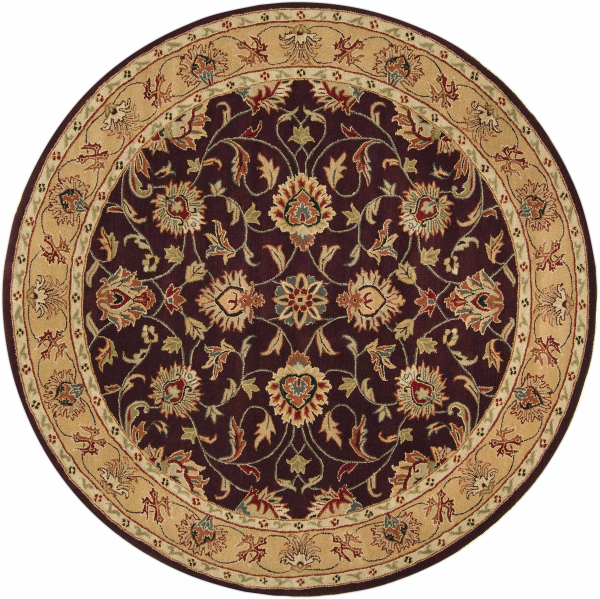 Cherryfield Burgundy 1024 Wool Area Rug