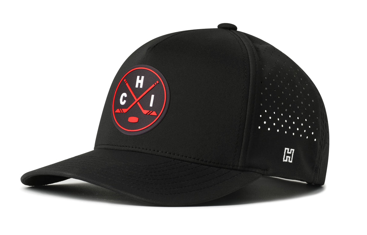 Chicago Hockey Performance 5-Panel Hat  |  CHI X Flexfit Snapback