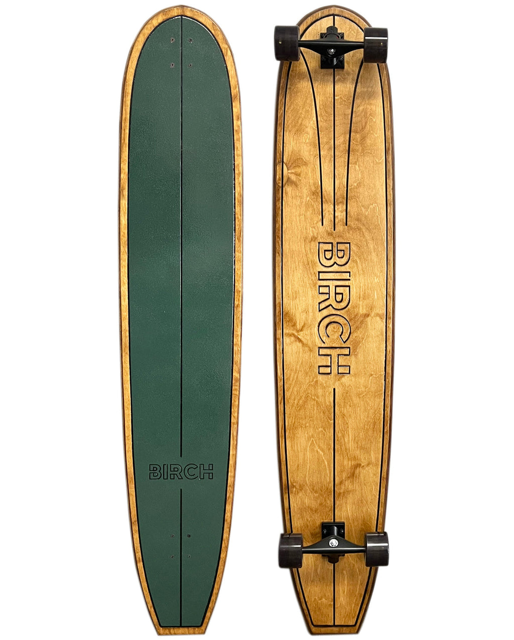 BIRCH 60" LOG Longboard Cruiser Skateboard - Complete Setup or Deck Only