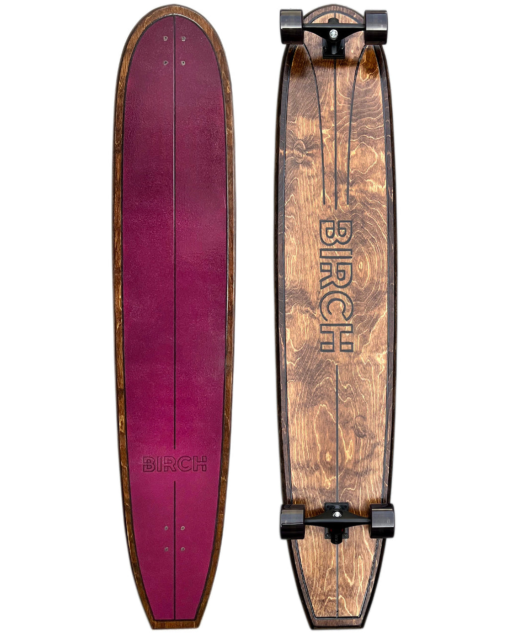 BIRCH 60" LOG Longboard Cruiser Skateboard - Complete Setup or Deck Only