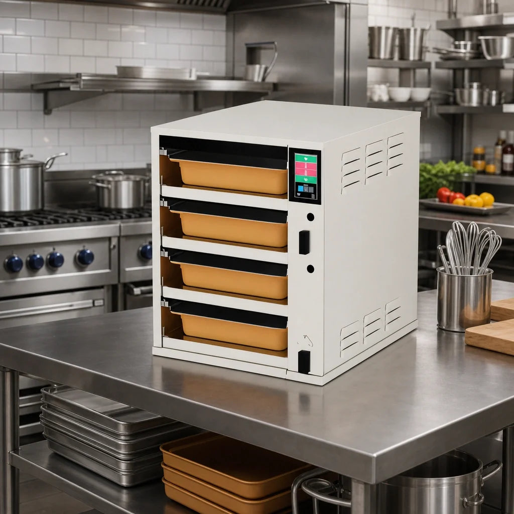 Duke ReadyFlex™ RFHU-41F 4-Compartment Full-Size Electric Hot Holding Cabinet with Zoned Heat and Touchscreen Controls