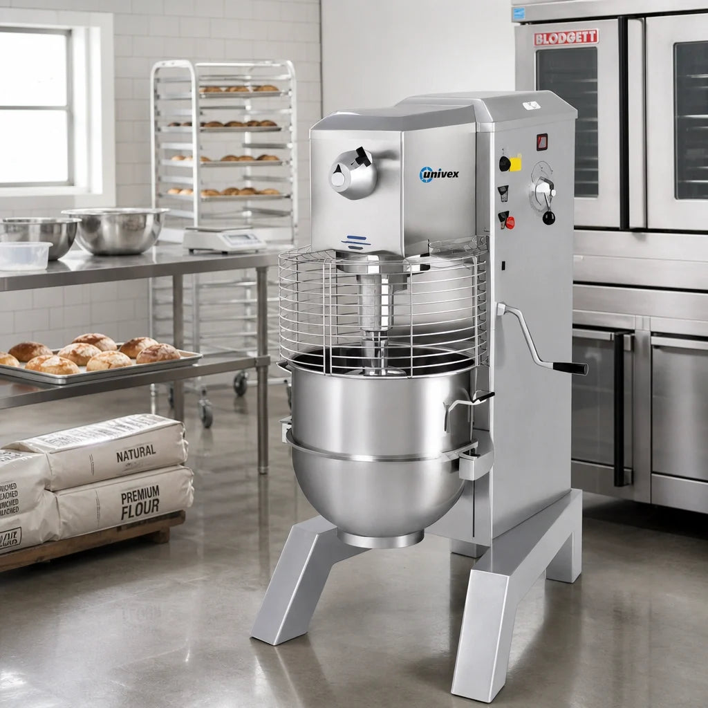 Univex SRM60+ 60-Quart Floor Planetary Mixer, 3 HP, Variable Speed, #12 PTO Hub