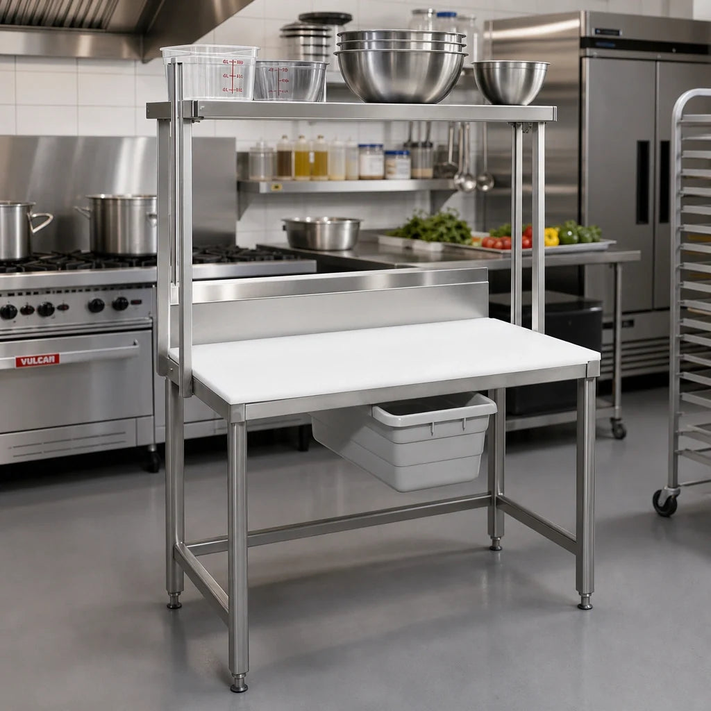 Channel BS3 36-Inch Stainless Steel Work Table Backsplash