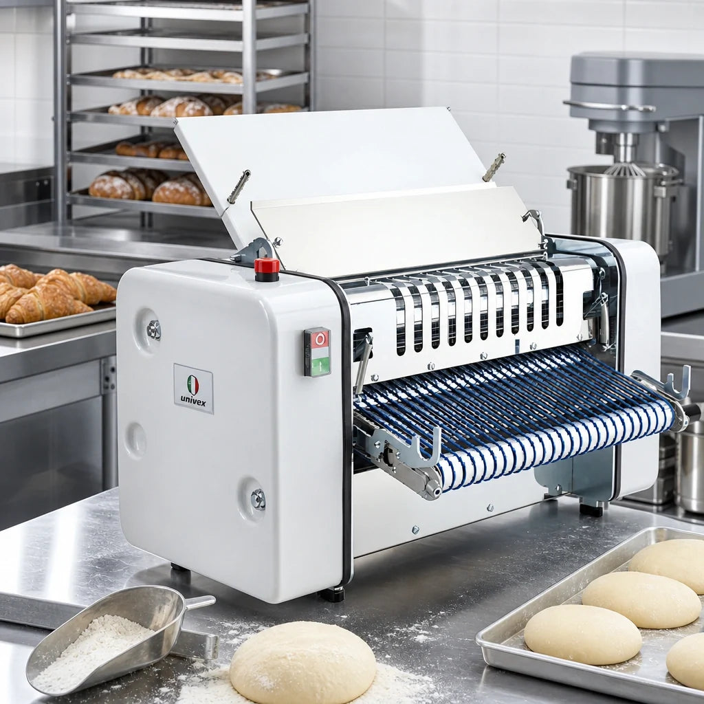 Univex T50 Vertical Bench Dough Sheeter, 20-Inch Maximum Dough Width, 0-0.71-Inch Adjustable Rollers, 115V