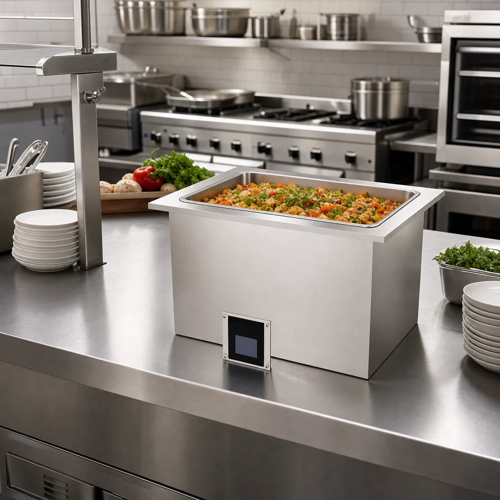 Duke WWG1-SL Waterless Drop-In Hot Food Well, 1 Full-Size Pan, Digital Touchscreen, Dry Operation, No Drain
