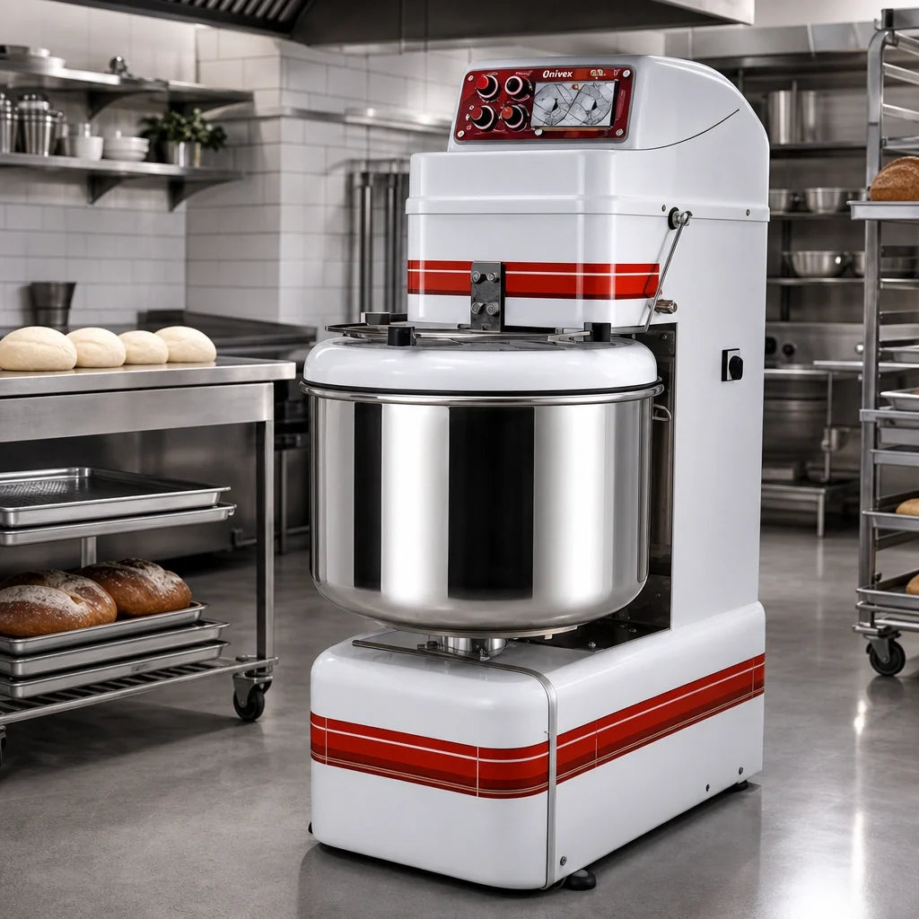 Univex SL50 SPIRAL MIXER 70 Qt. Fixed-Bowl Spiral Dough Mixer, 110 lb. Capacity, 2-Speed with Reverse and Digital Timers