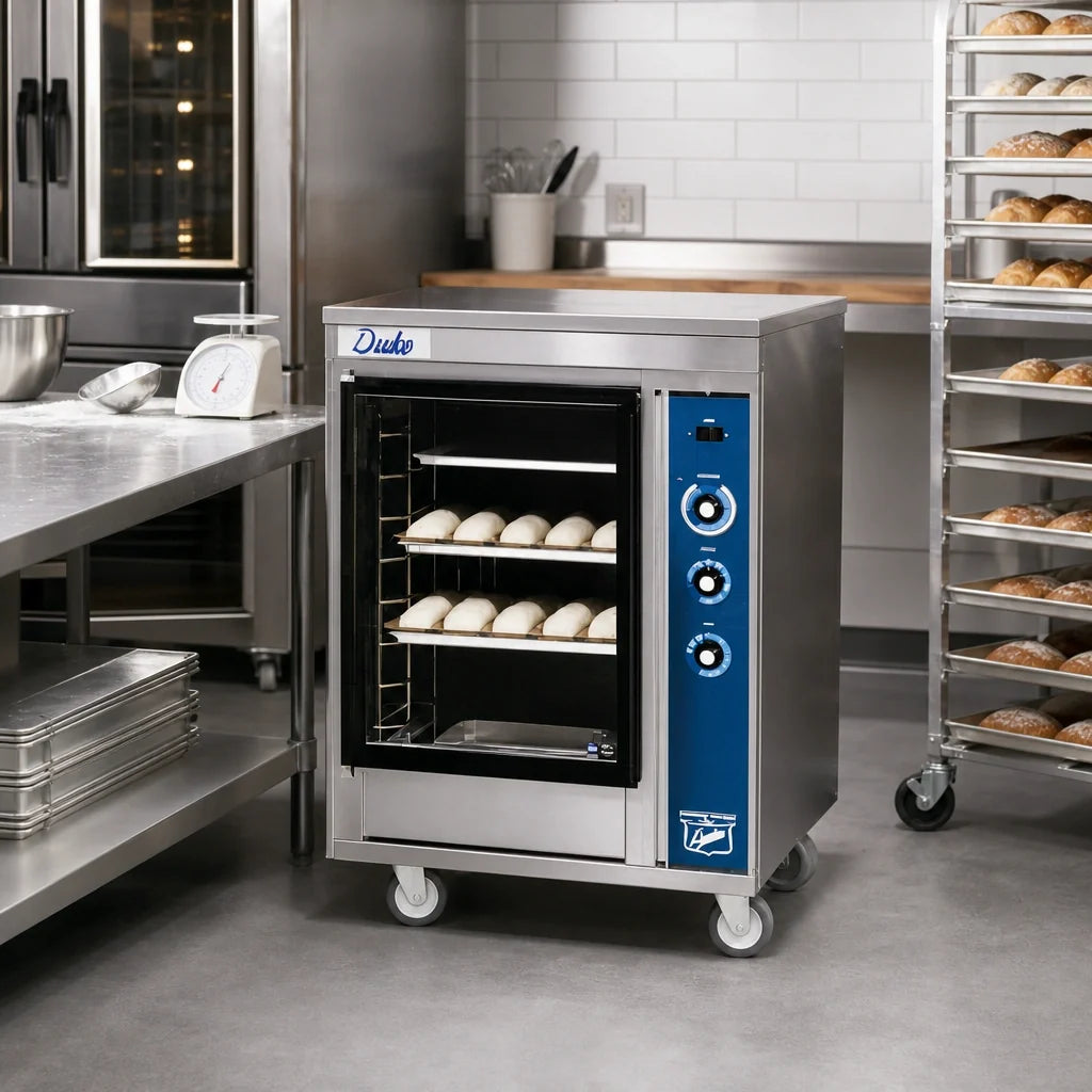 Duke PFB-1 One-Section Electric Proofer Cabinet Base, Stainless Steel, Glass Door, 16-Pan Capacity