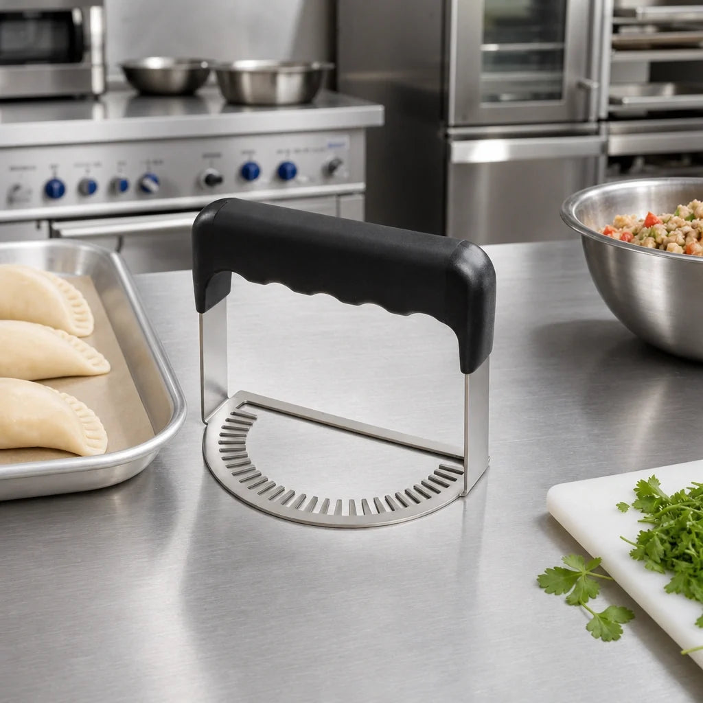 Winco EF-07 7-Inch Stainless Steel Empanada Fork with Plastic Handle Case of 48
