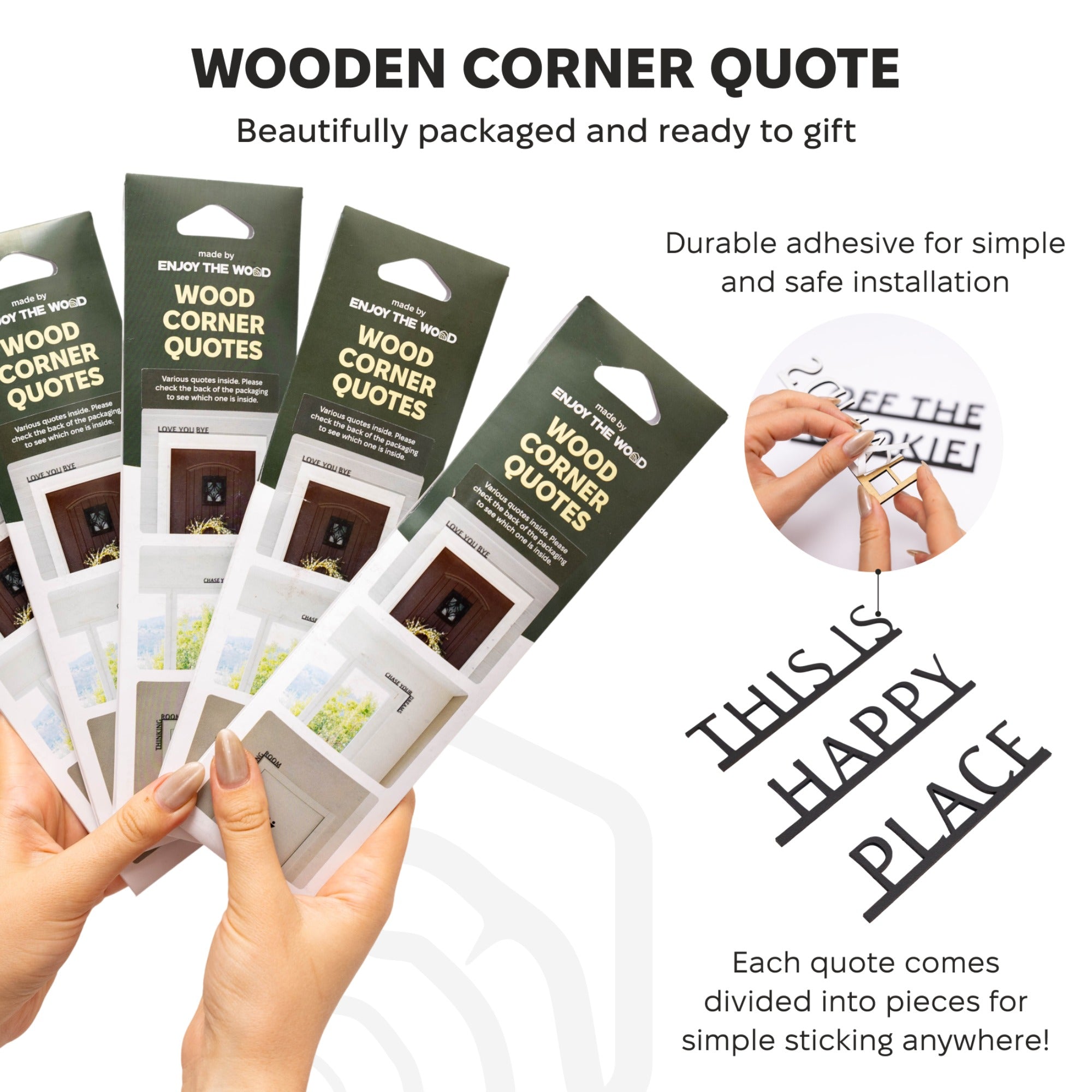 Wooden Corner Quote – Pray More, Worry Less