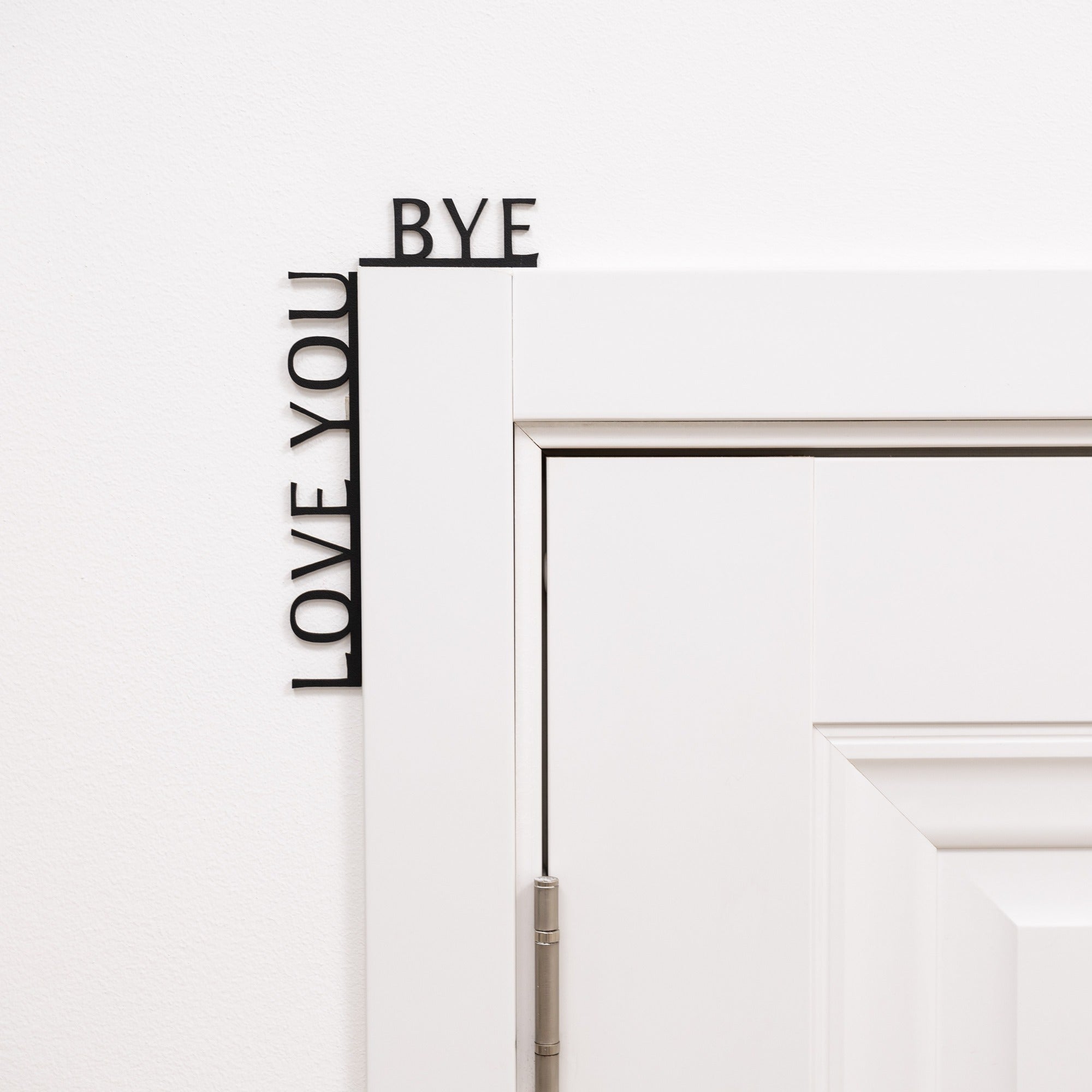 Wooden Corner Quote – Love You, Bye