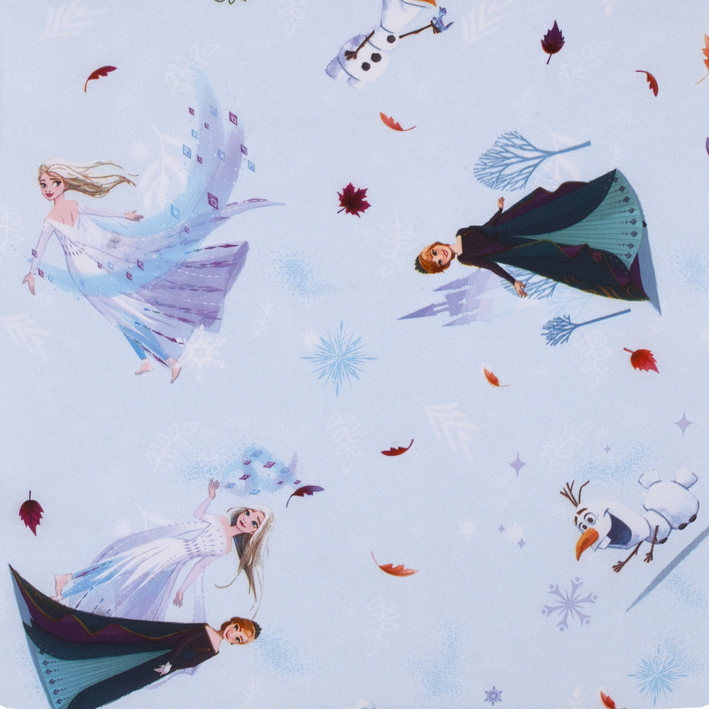Frozen Winter Cheer Lavender, Aqua, Green and White Anna, Elsa and Olaf Deluxe Easy Fold Toddler Nap Mat