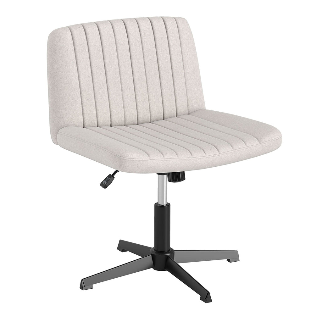 Criss Cross-Legged Swivel Desk Chair No Wheels