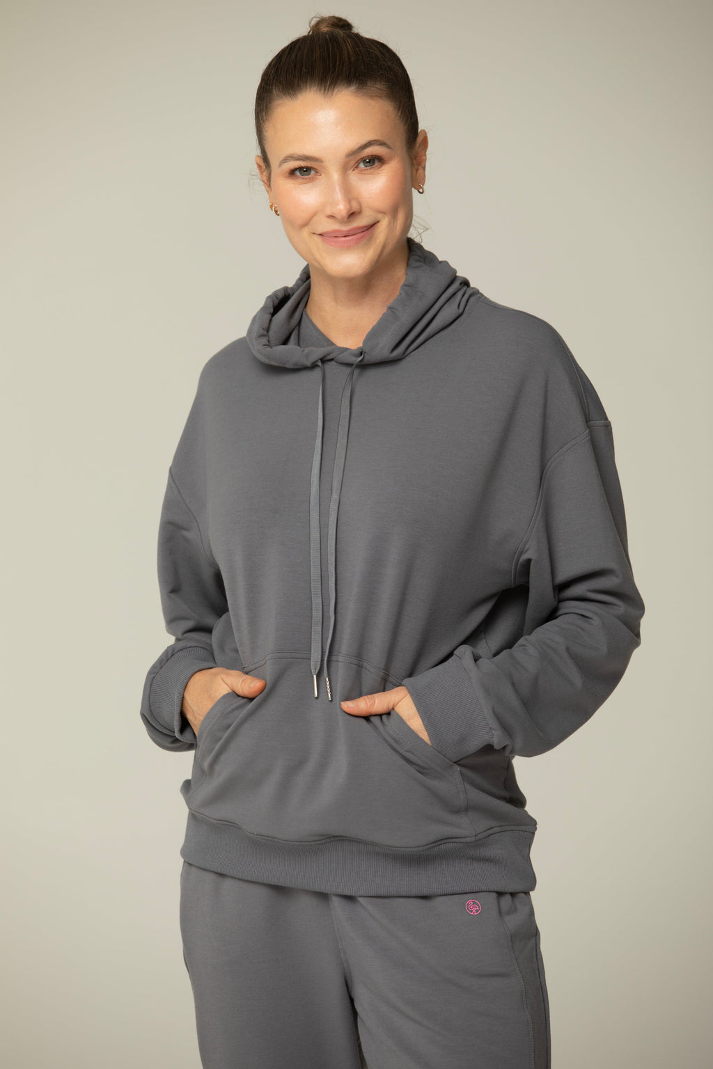 Luna Relaxed Fit Hoodie for Women – Soft Cotton Blend Athleisure Sweatshirt with Kangaroo Pocket