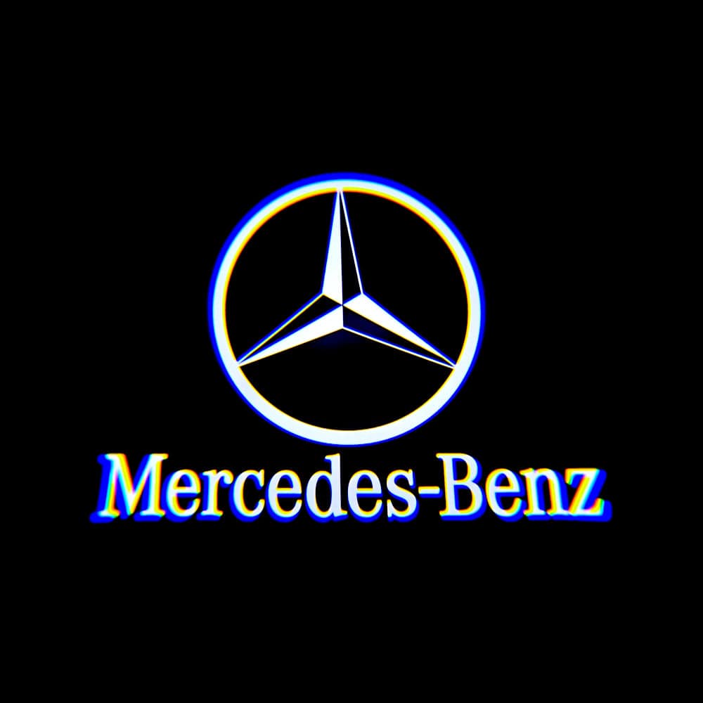 Mercedes-Benz C-Class 4th Gen AMG C63/C63 S Coupe/Cabriolet 2 Doors Premium Door Puddle Lights Various Designs 2016-2021