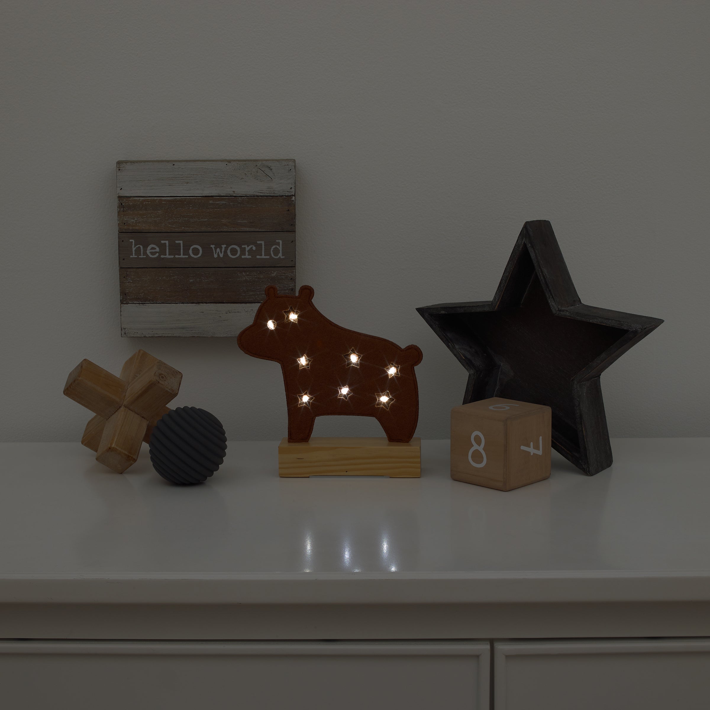 Brown Bear Lighted Nursery DÃ©cor