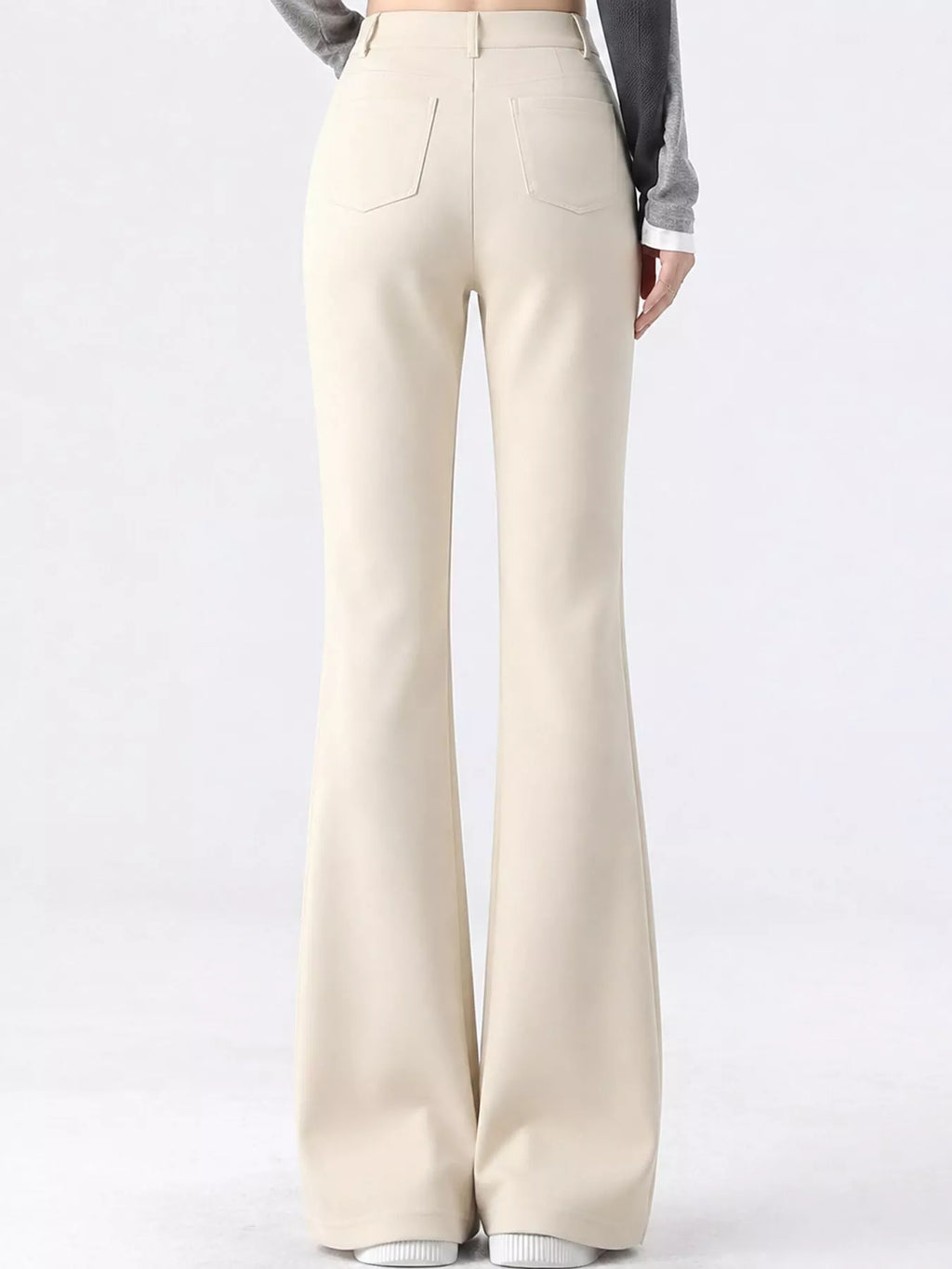 Full Size High-Waisted Slim-Fit Straight-Leg Pants Plus Size