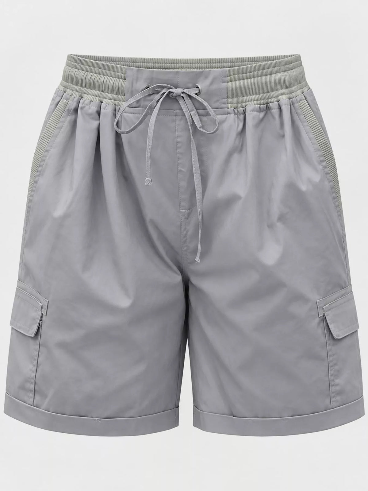 Full Size Drawstring Cargo Shorts Plus Size