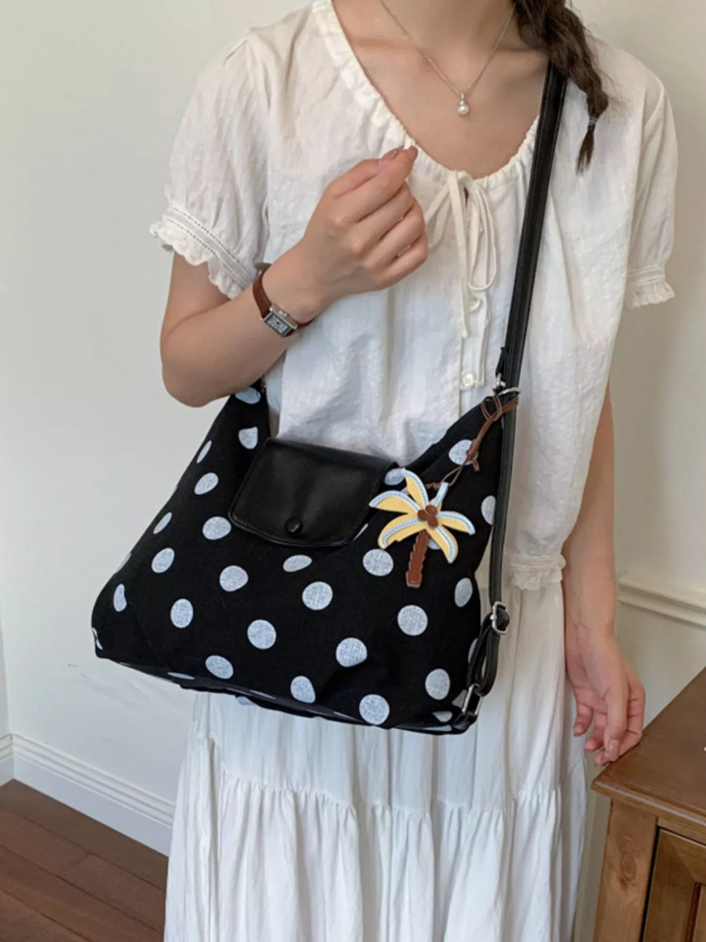 Polka Dot Crossbody Bag