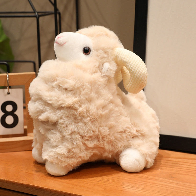 Comfort Doll Curly Wool Sheep Plush Toy