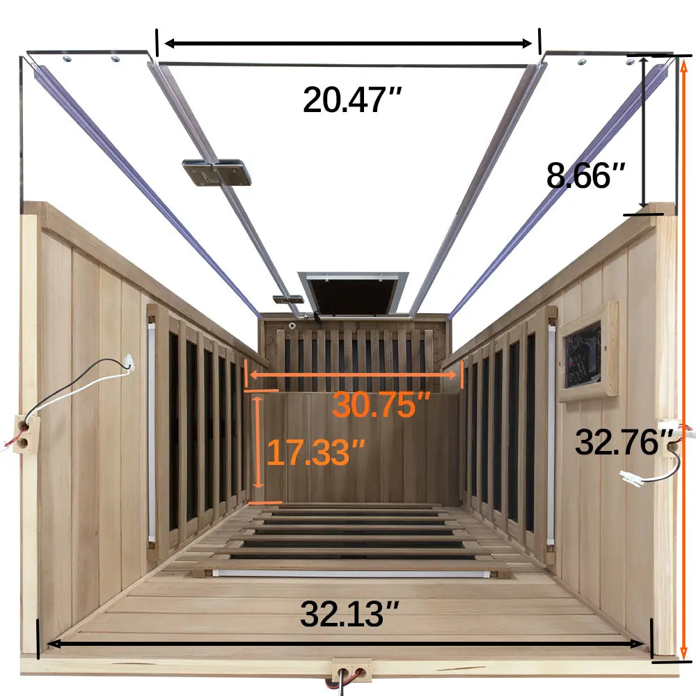 Pre-order SR01 1 Person Red Cedar Far Infrared Sauna Restocking July 31