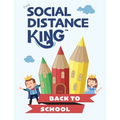 Social Distance King - Back to School - Paperback