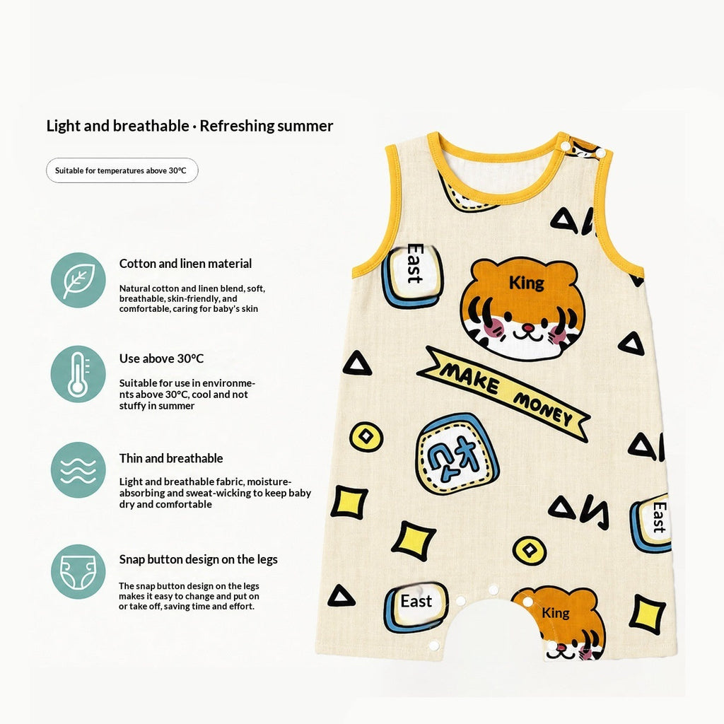 Dudu SpringSummer Lightweight Baby Gauze Sleeping Bag