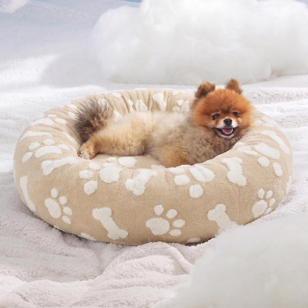 LE SURE Donut Dog Bed – 7 Sizes, 5 Patterns