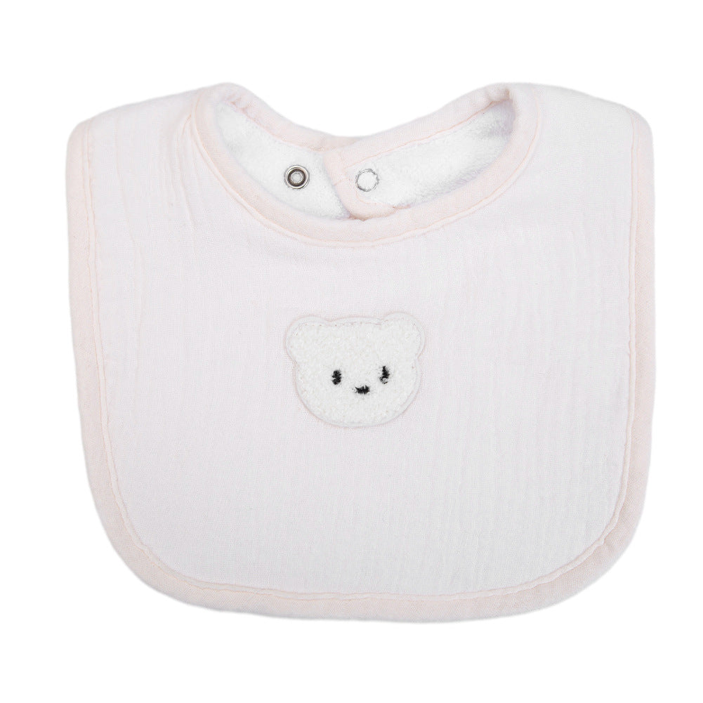 Creative Cartoon Animal Print Baby Cotton Bib