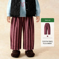 Kids Striped Pants Versatile And Warm Trousers