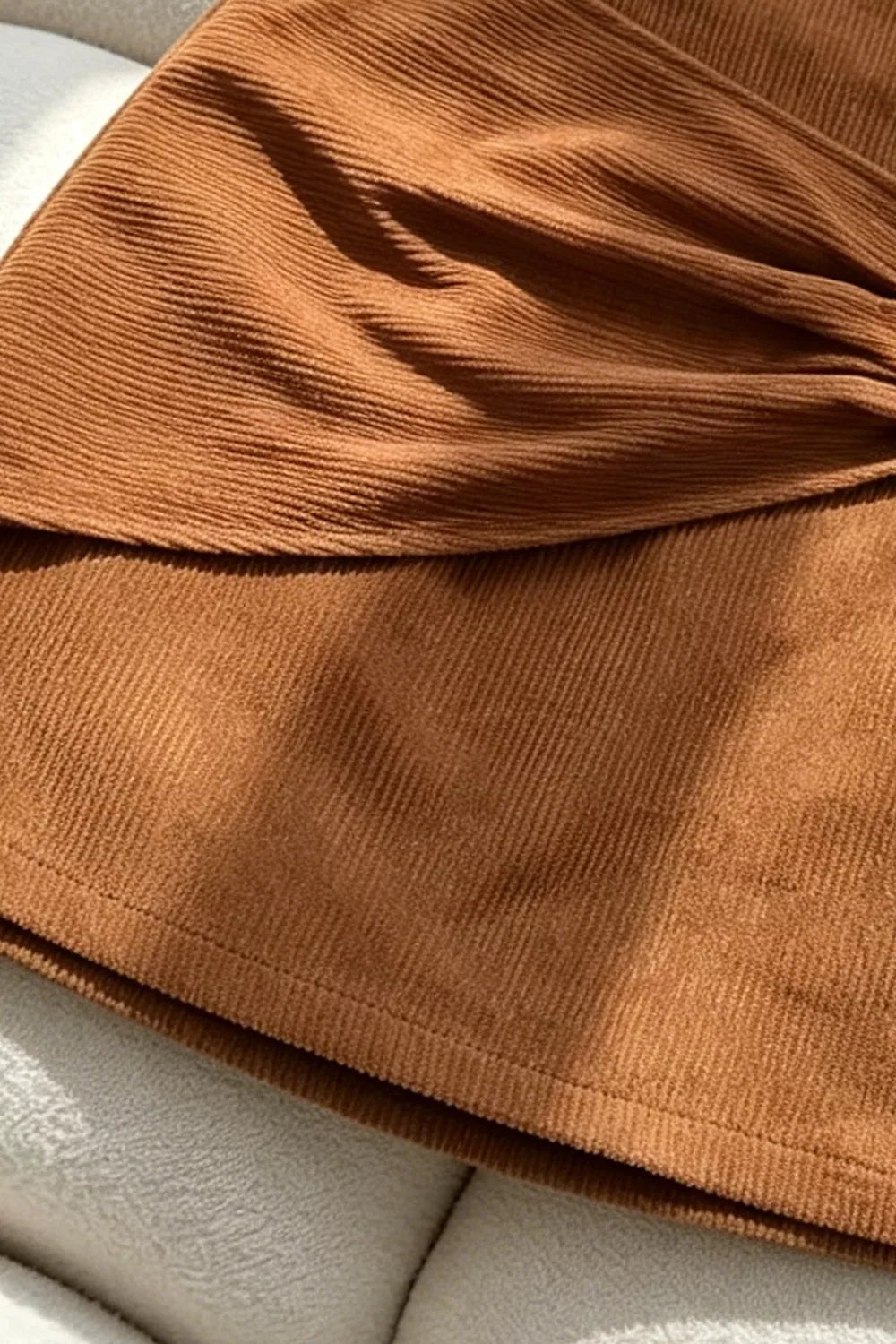 Metal Buckle Detail Mini Skirt